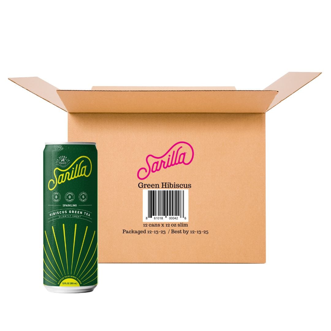 Sarilla Organic Antioxidant Green Tea Spritzer - 12 Cans