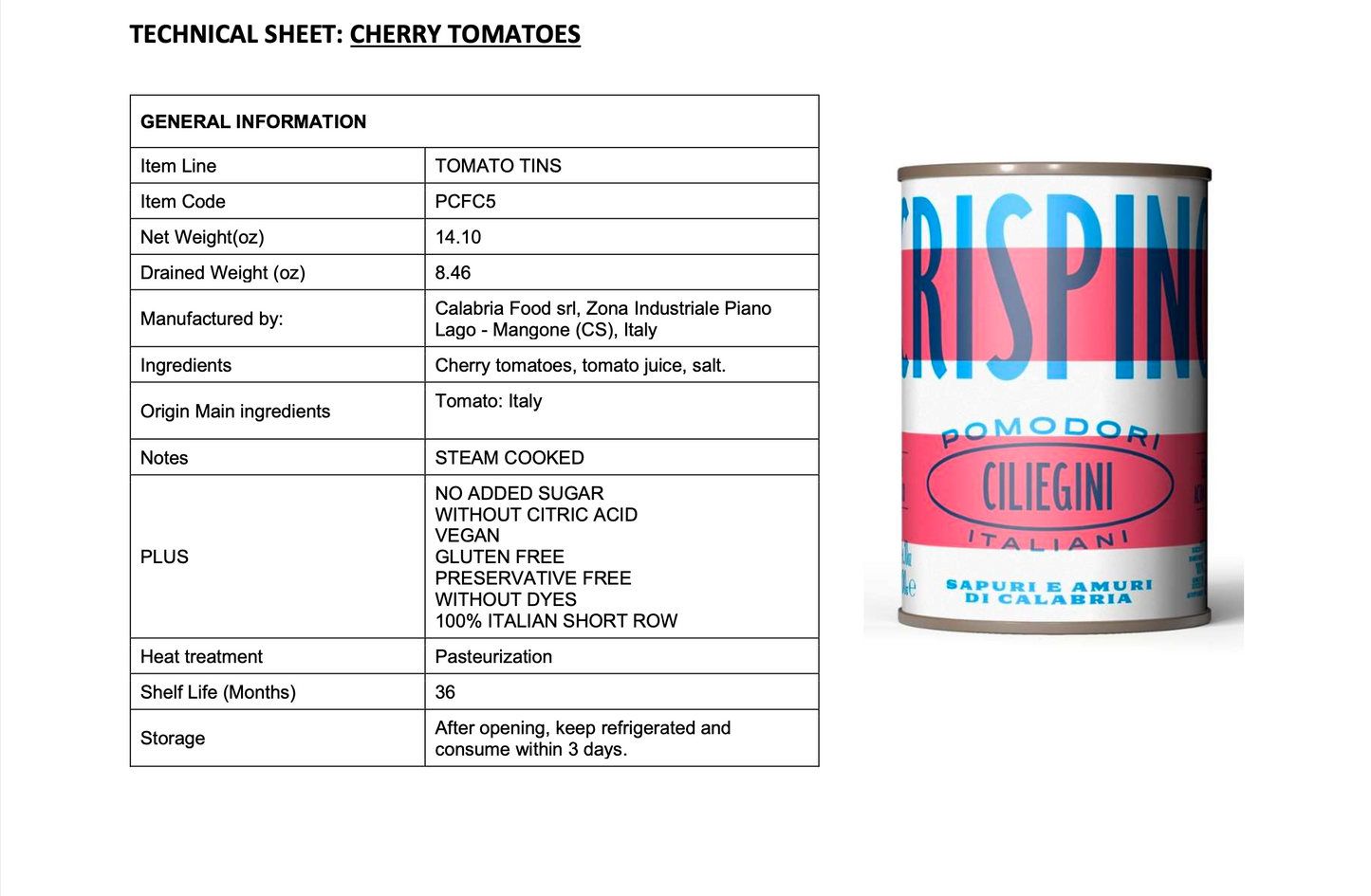 Crispino Cherry Tomatoes
