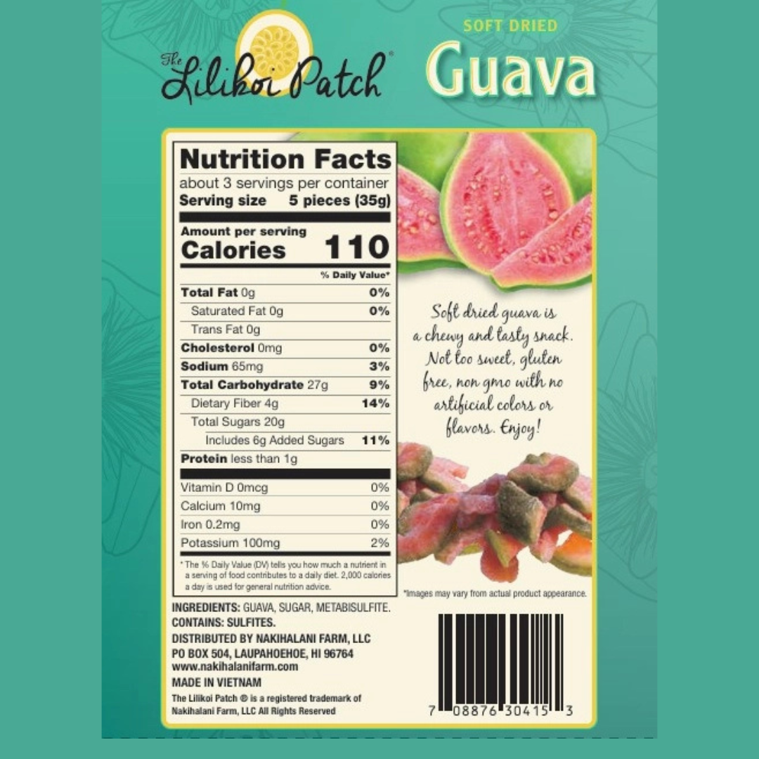 Lilikoi Patch - Soft Dried Guava