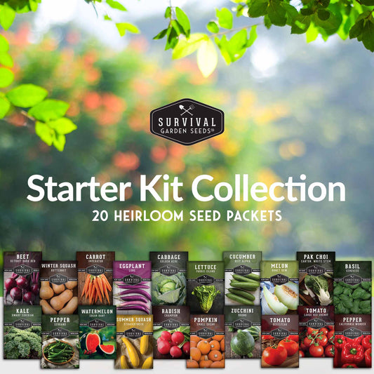 Starter Kit Seed Vault - 20 Delicious Varieties of Vegetables
