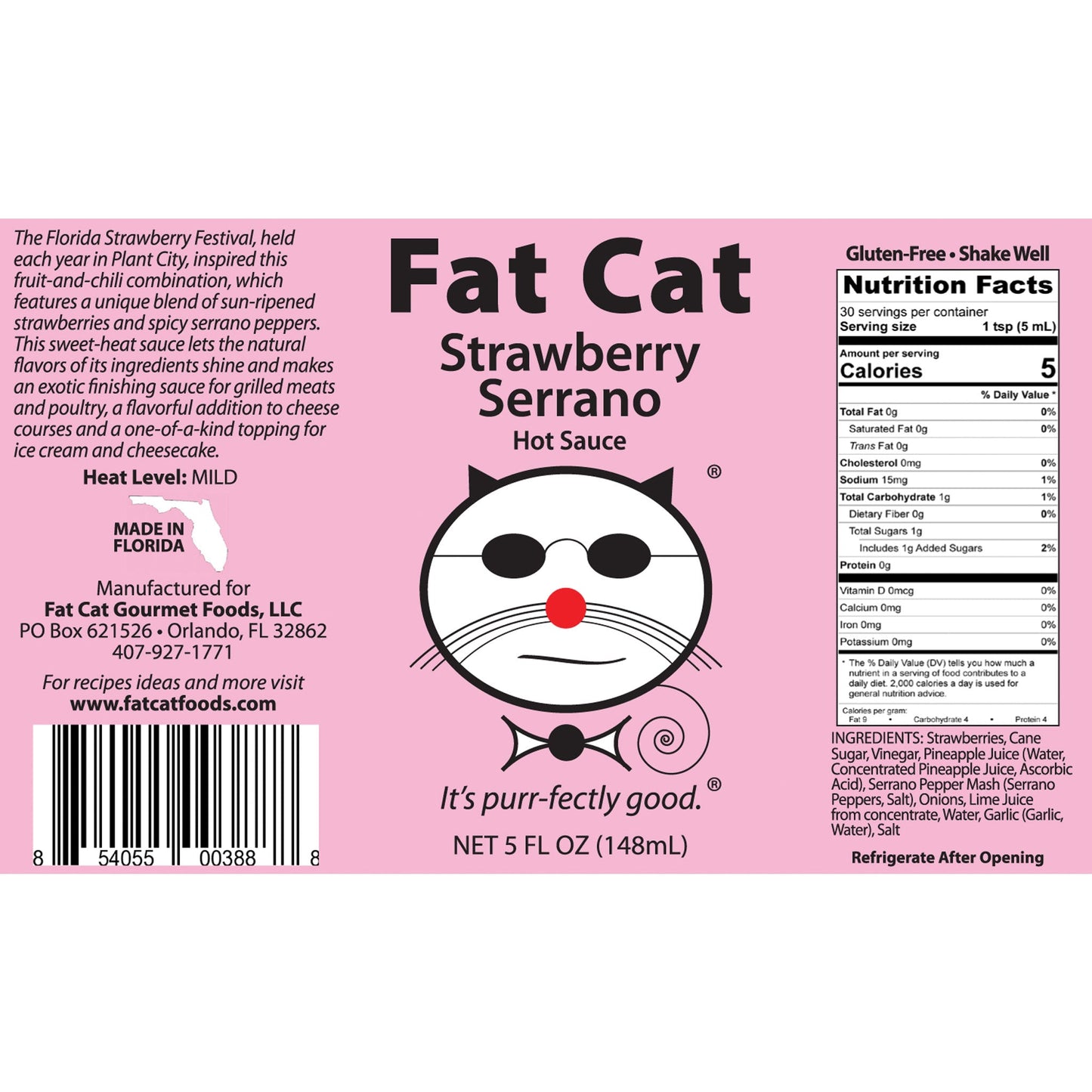 Strawberry Serrano Hot Sauce