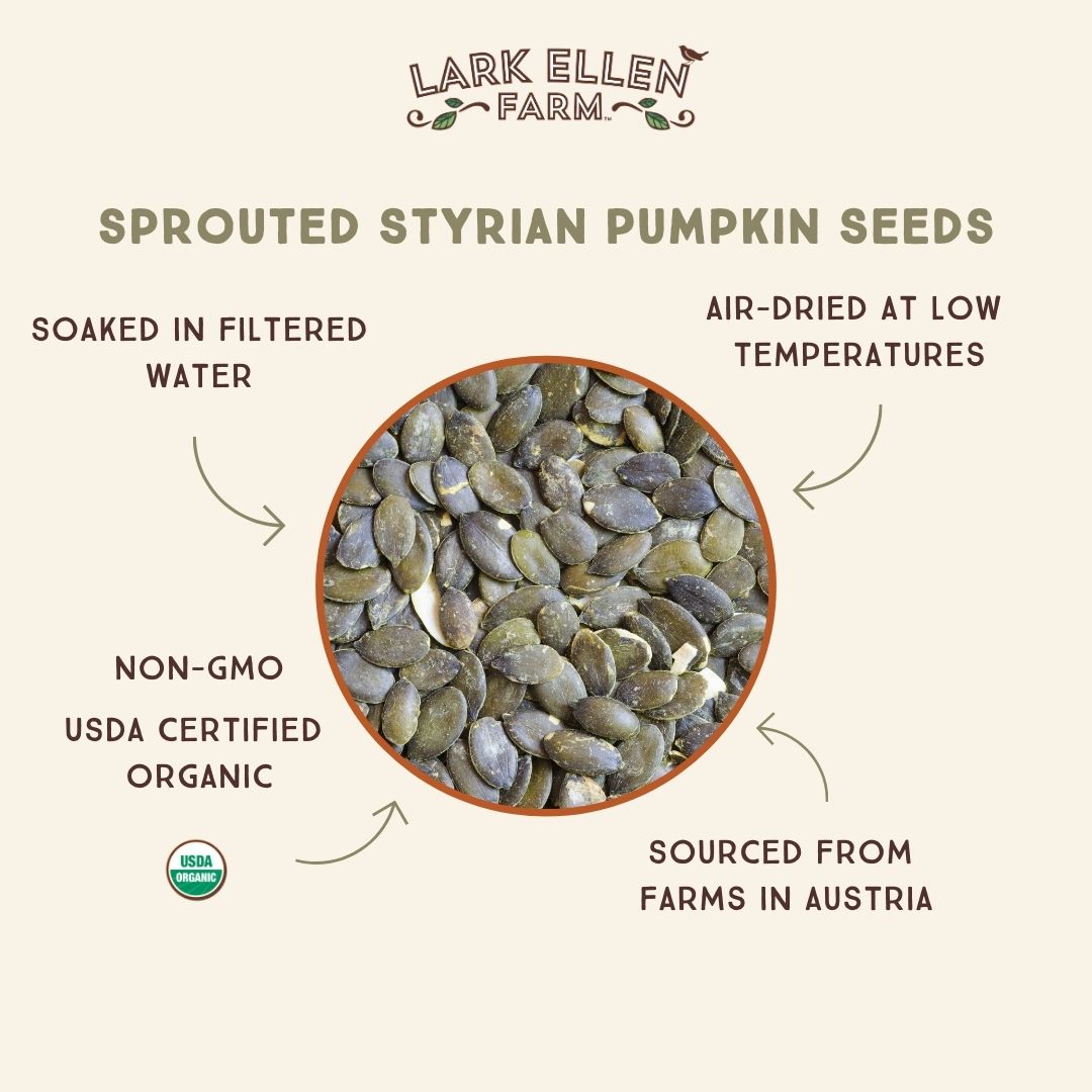 Styrian Pumpkin Seeds, Sprouted Organic