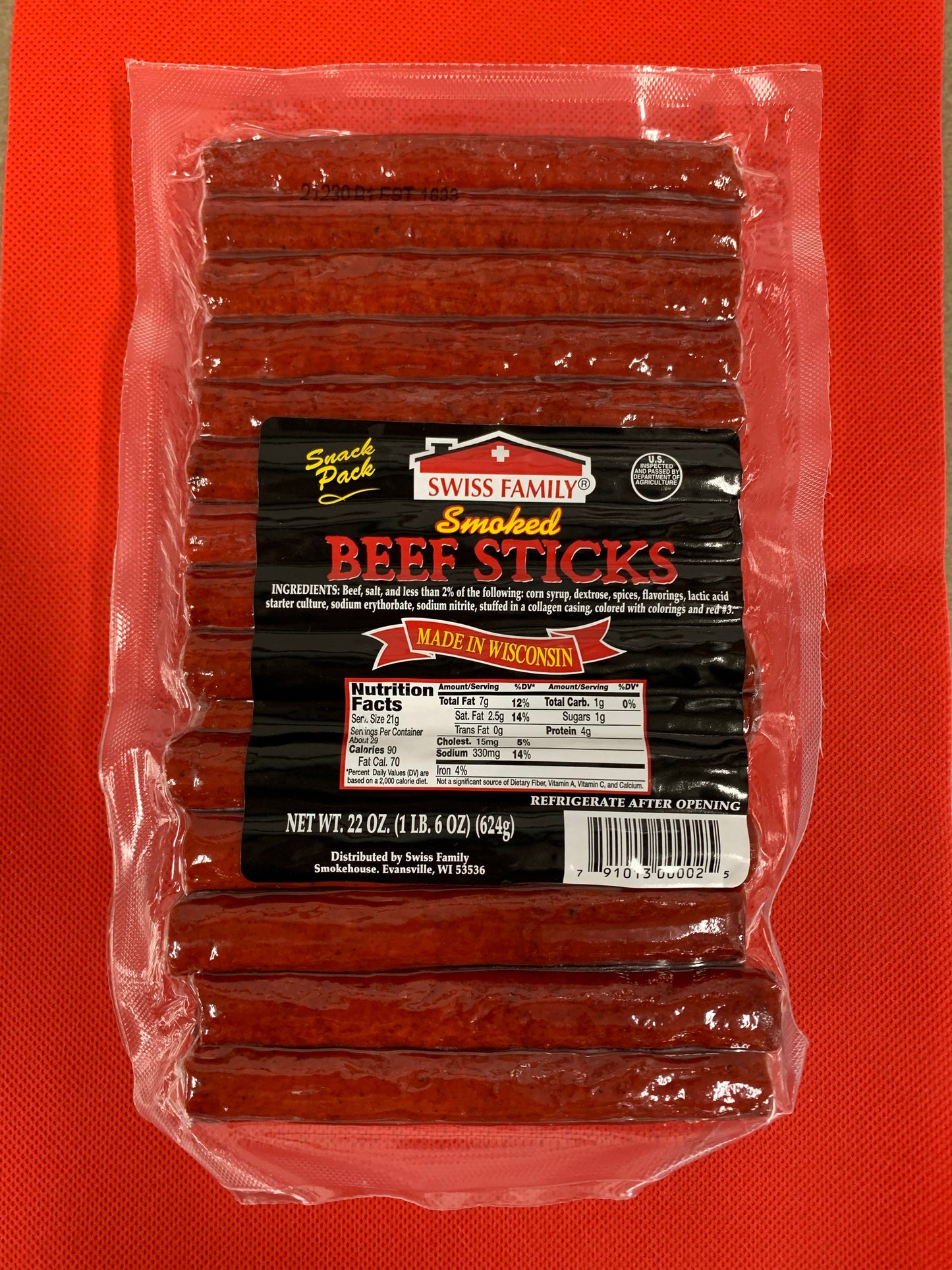 Swiss Family Beef Sticks - 22oz