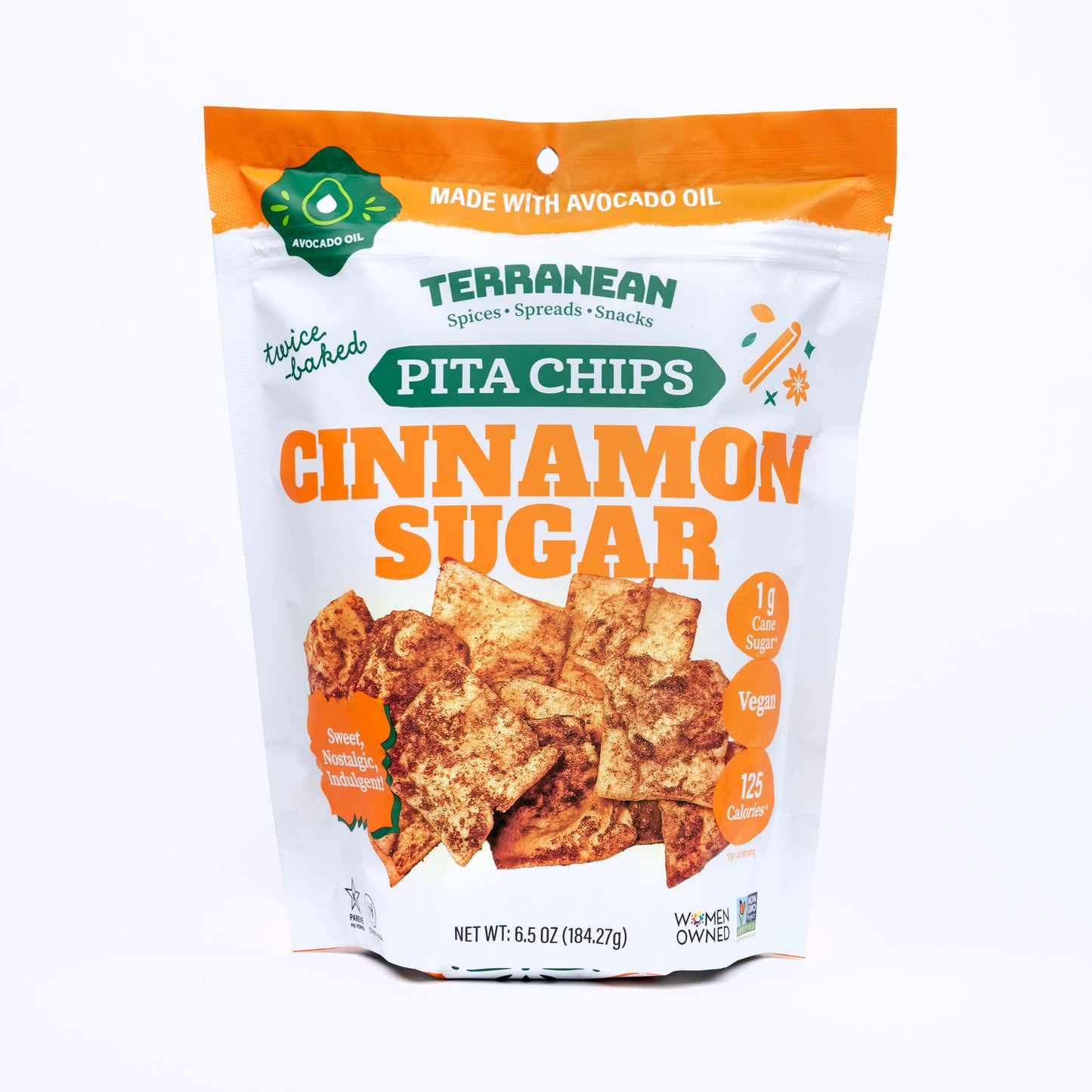 Avocado Oil Twice-Baked Pita Chips 12 Pack, Pita Chips from Terranean Spices, Spreads & Snacks