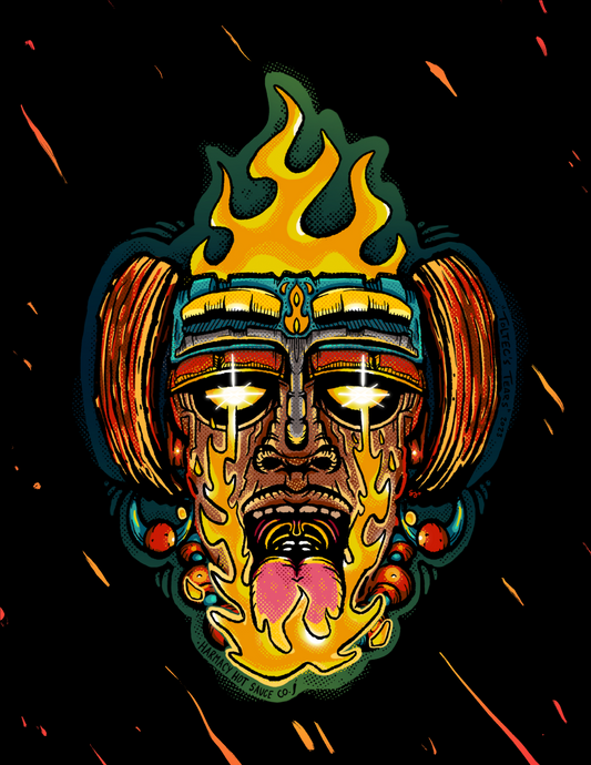 Totec's Teeth - Extra Hot Dried Chili & Plum Pepper Sauce (9oz)