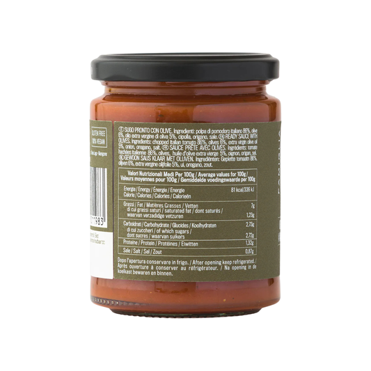 Sugo Pronto Olive Verdi (READY GREEN OLIVE SAUCE)