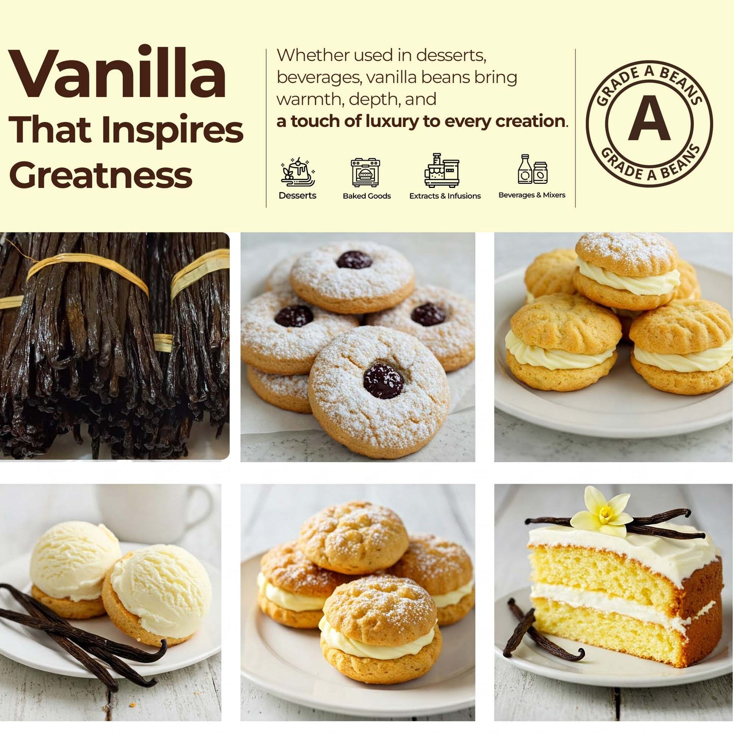 1 lb Premium Wholesale Vanilla Beans – Bulk Vanilla Beans for Culinary Professionals