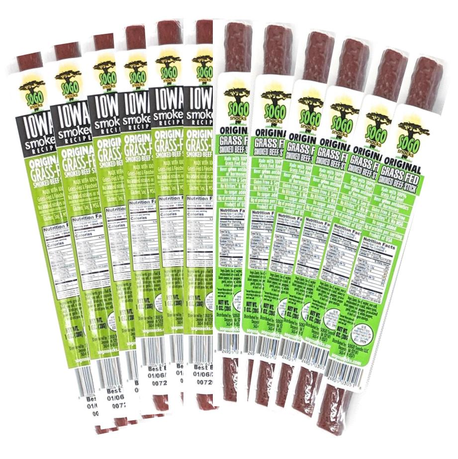 Variety - Original Flavors, 100% Grass-Fed Beef Sticks (No Sugar)