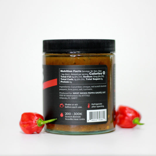 WIPS Red Scotch Bonnet, Citrusy Pepper Sauce