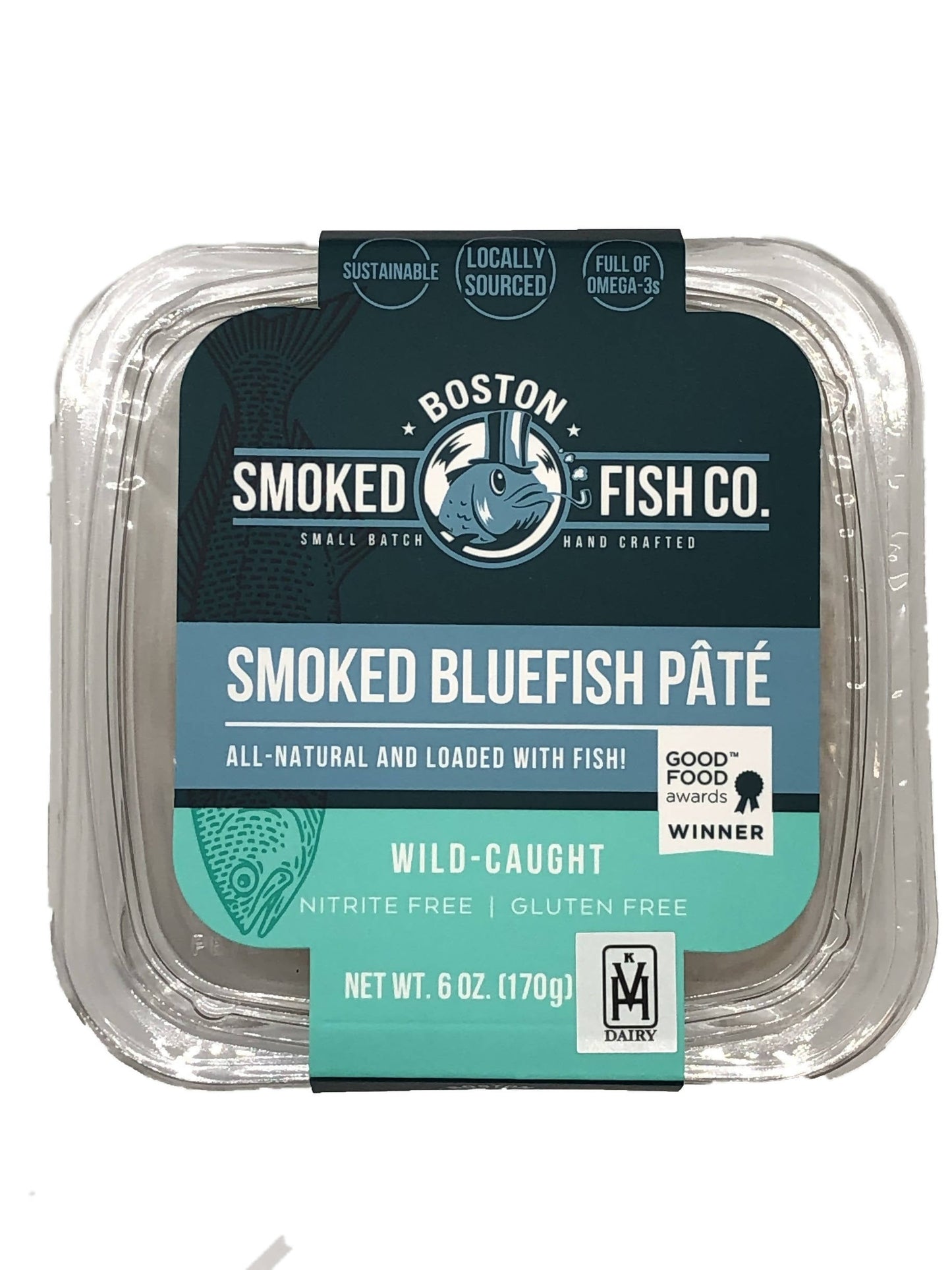 Smoked Bluefish Pâté Food Service - 4 x 1.5 LB by Boston Smoked Fish
