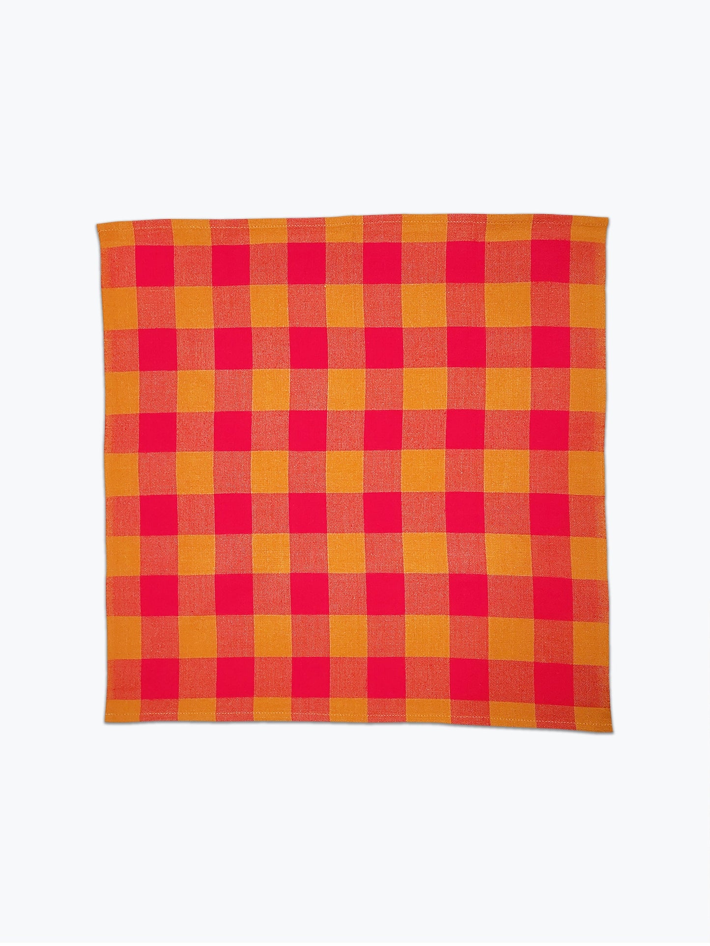 Big Gingham Napkin Pair - Pink