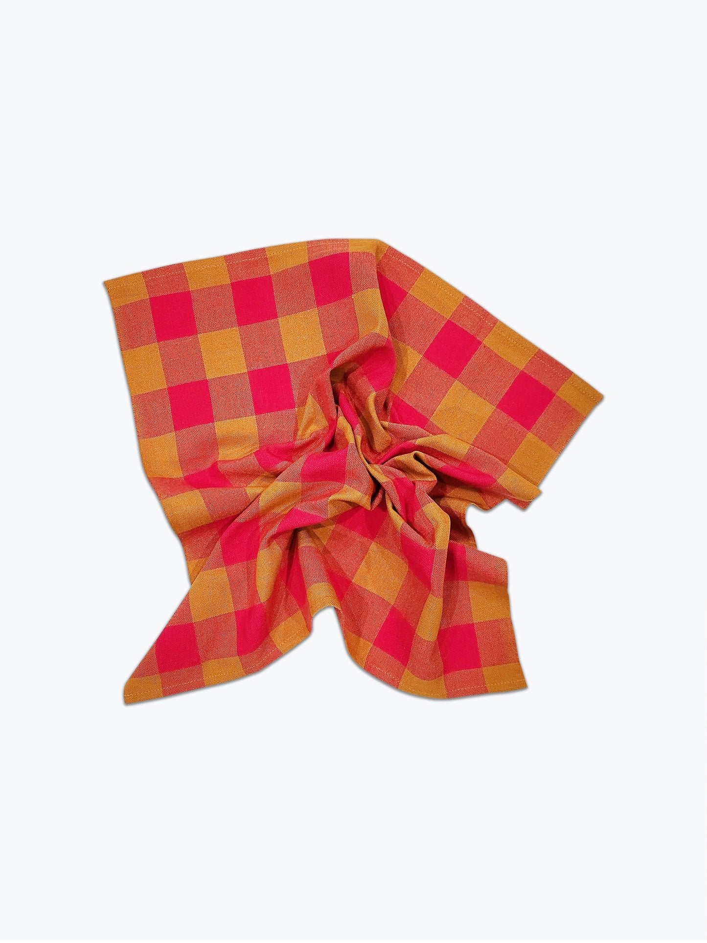 Big Gingham Napkin Pair - Pink