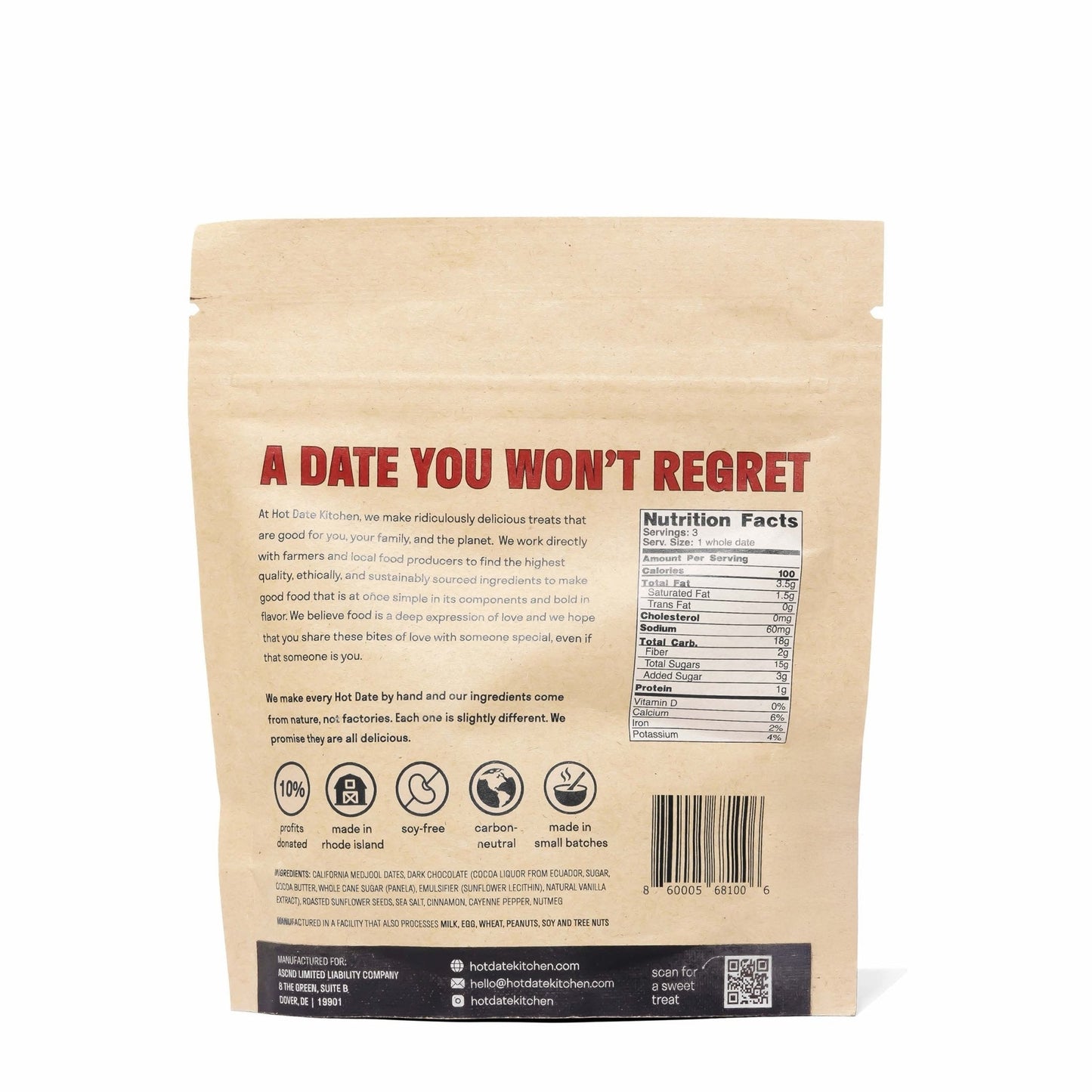 Hot Dates - Four Pack (3 dates per pouch)