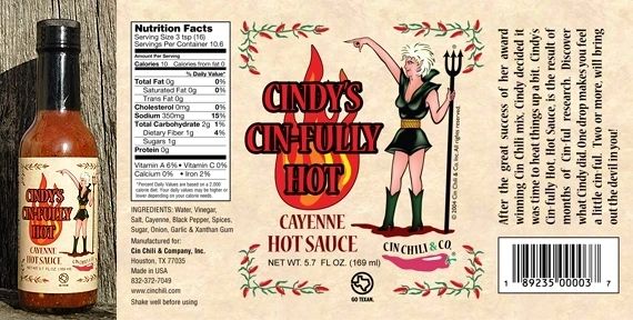 Cindy's Cin-Fully Hot Cayenne Hot Sauce