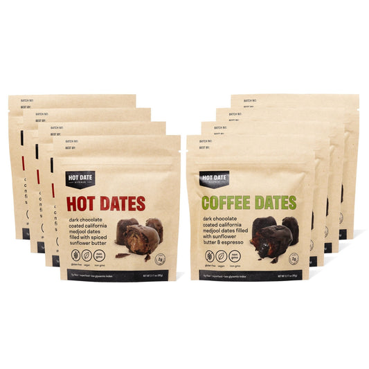 Chocolate Stuffed Dates Gift Set - 8 Packs