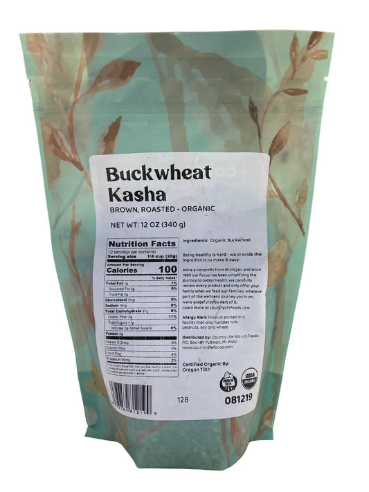 Buckwheat, Kasha, Brown Roasted, Organic