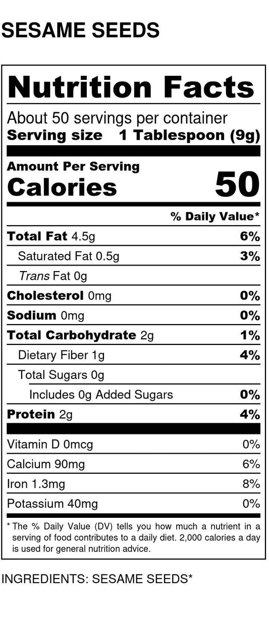 Sesame Seeds, Natural, Organic