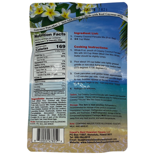 Hawaii's Best - Hawaiian Creamy Coconut Pancake Mix