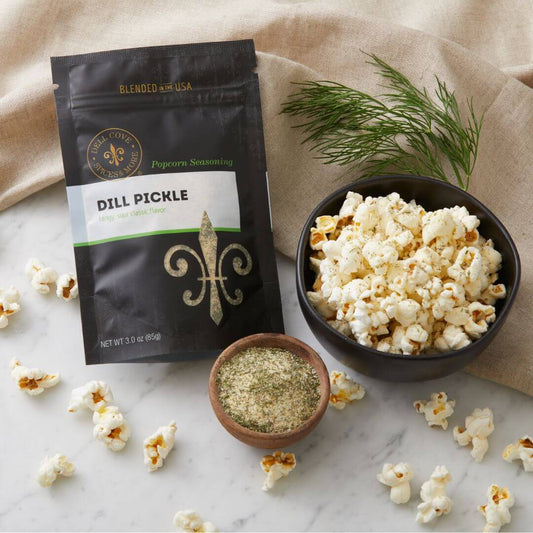Dill Pickle Popcorn Seasoning | Tangy Gourmet Popcorn Salt