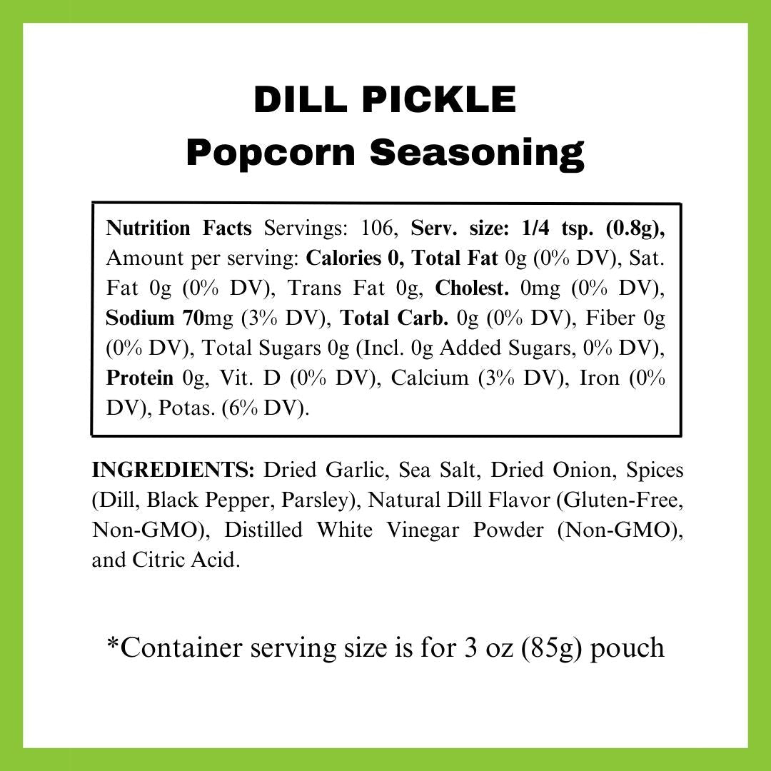 Dill Pickle Popcorn Seasoning