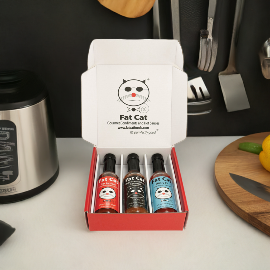 Heat Lovers 3 Bottle Hot Sauce Gift Box