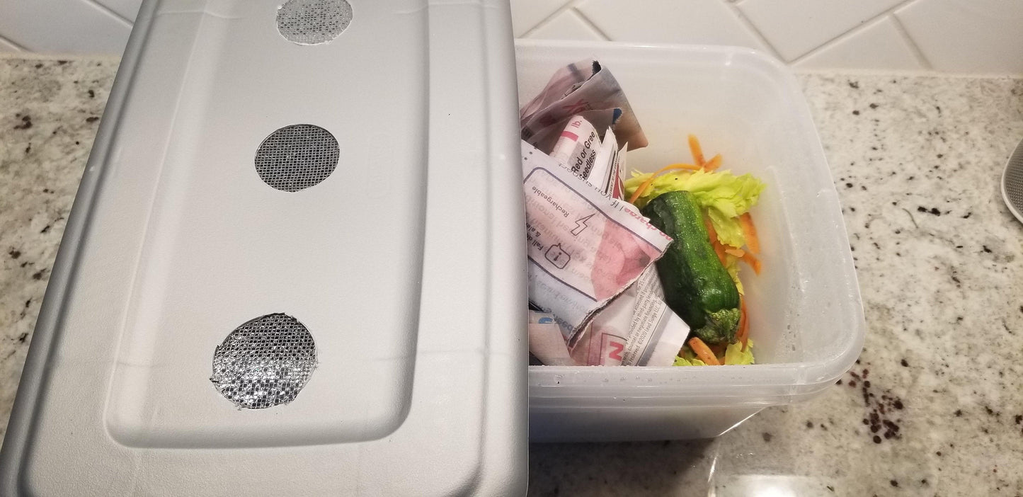 Under the Counter Worm Bin Starter Bundle by Elm Dirt