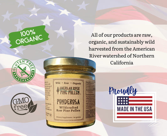 Ponderosa Pine Pollen - Raw and Wild-Harvested