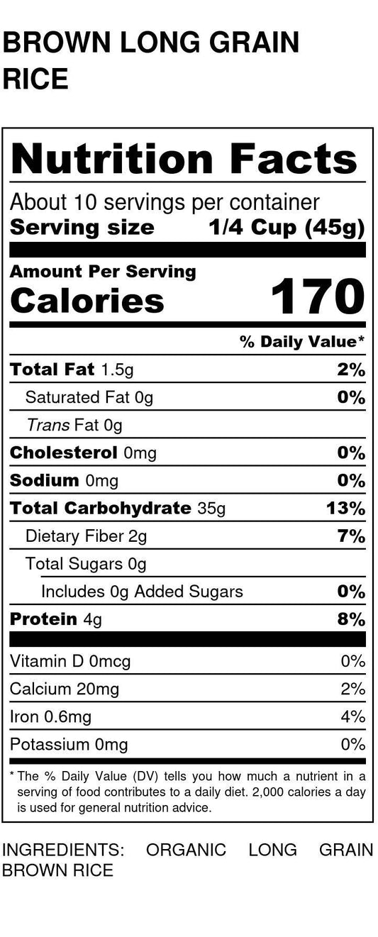 Long Rice, Brown, Lundberg