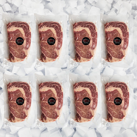 Natural Black Angus Prime Ribeye Steak, Grass Fed (Bulk Case), Meat from Nordic Catch