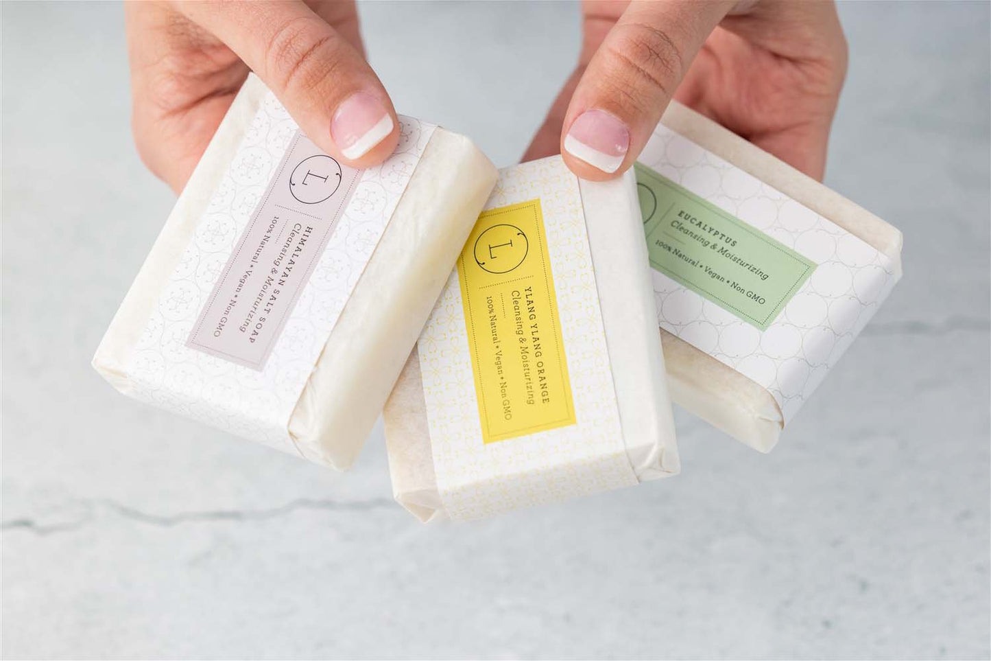 Set of 6 Handmade cold process ,Natural Soap Bars in gift Set box