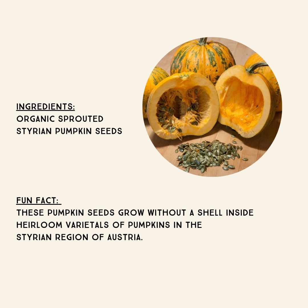 Styrian Pumpkin Seeds, Sprouted Organic