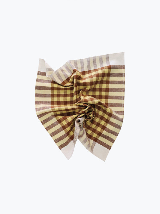 Grid Napkin Pair - Pineapple