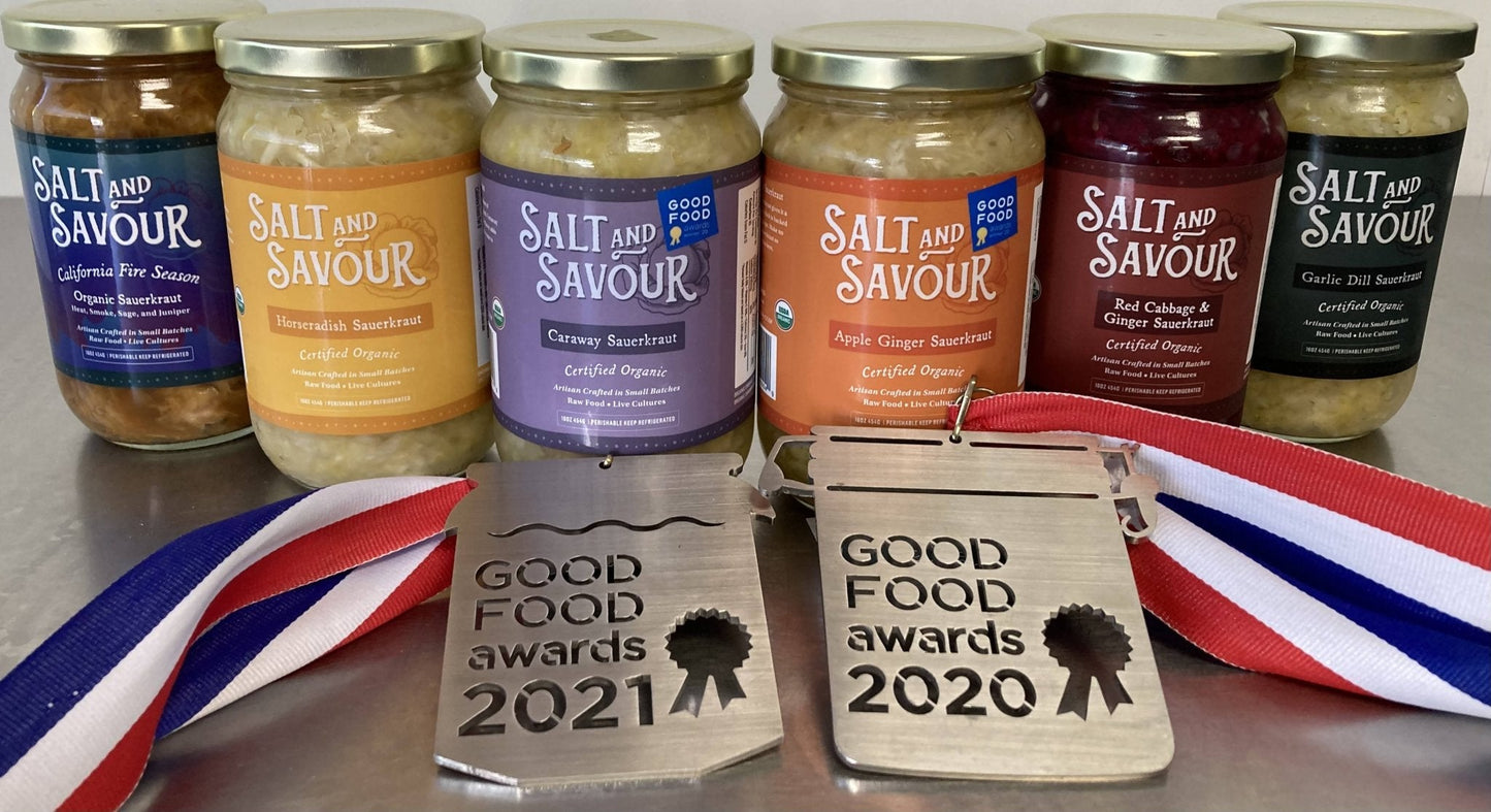 Salt and Savour Sauerkraut with Horseradish, Organic