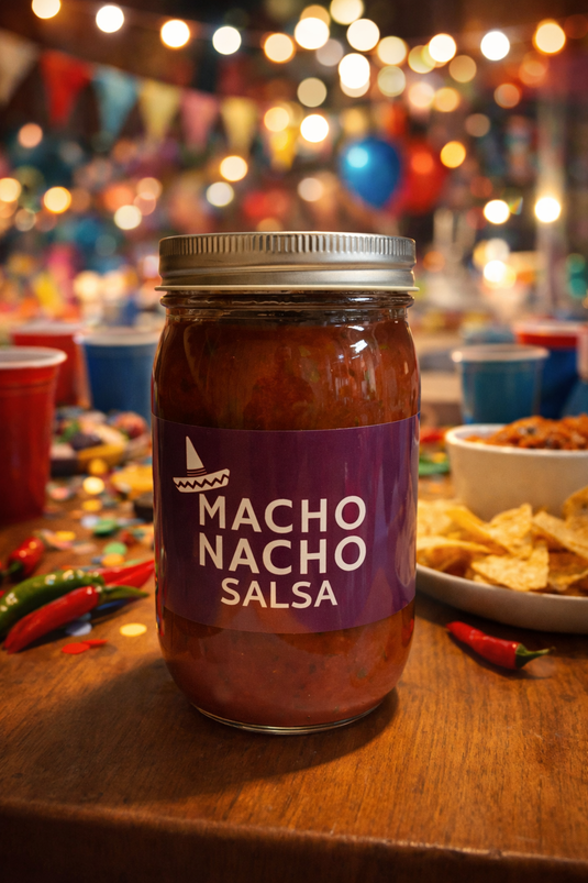 Spicy Salsa 16 oz by Macho Nacho