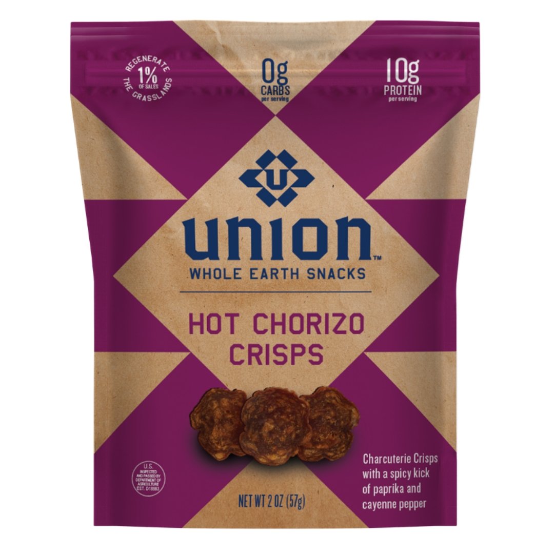 Hot Chorizo Charcuterie Crisps Bags - 12 x 2.0oz by UNION