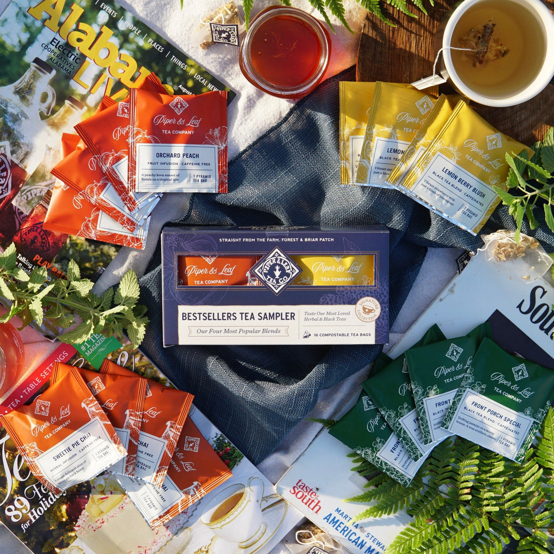 Tea sampler box, a gift for a tea lover