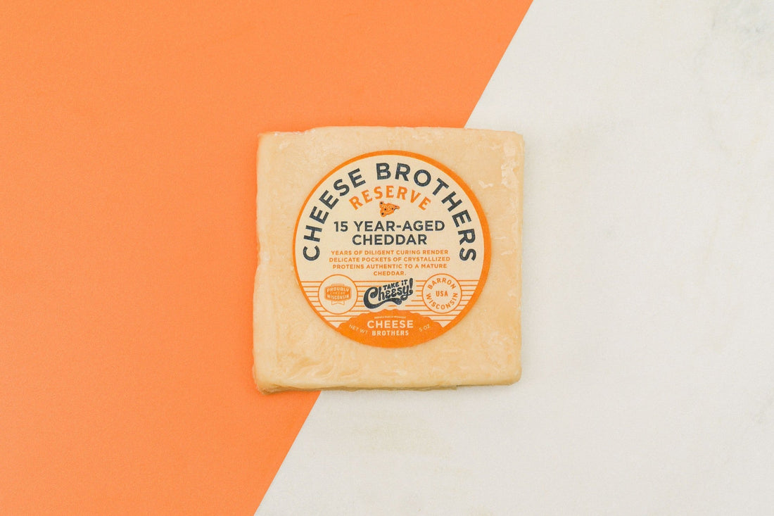 Aged cheddar wedge, a gift for a cheese lover