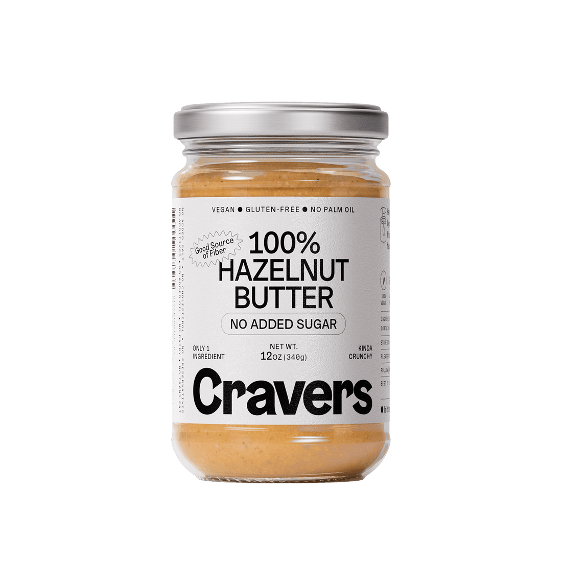 CRAVERS 100% hazelnut butter jar
