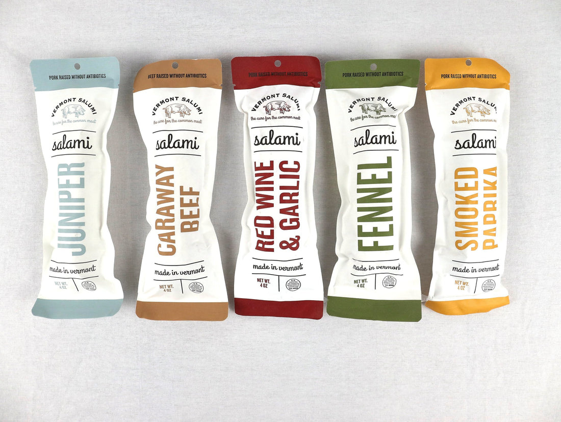 Salami Sampler from Vermont Salumi, an artisan sampler set for food gifting
