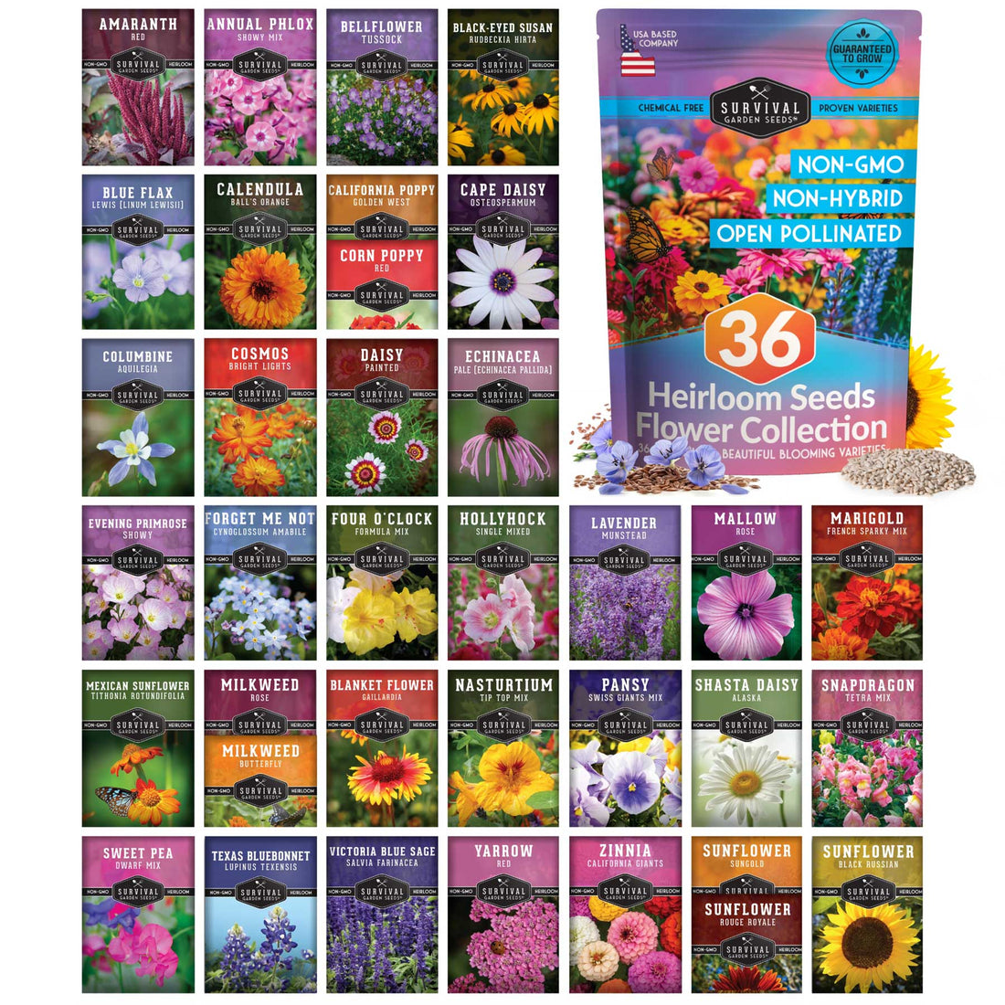 Functional flower garden seed kit, a Mother's Day gift