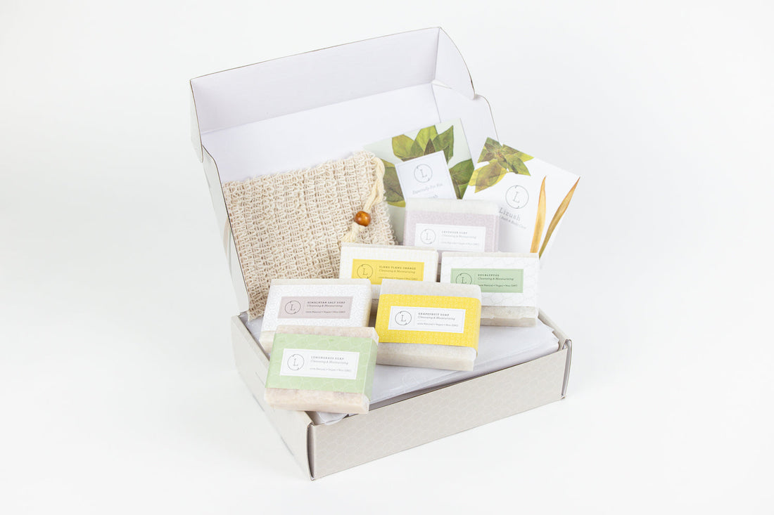 Lizush handmade cold-process natural soap bars