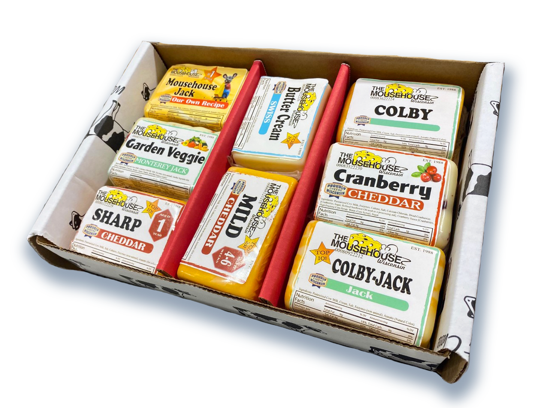 Wisconsin cheese gift box, a corporate client food gift