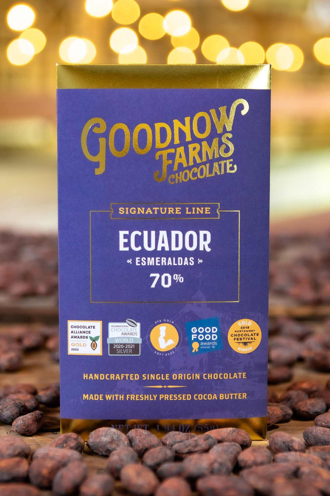 Goodnow Farms Esmeraldas single-origin dark chocolate