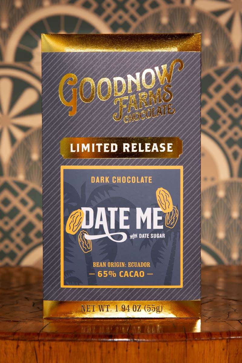 Goodnow Farms chocolate bar, a Valentine's Day gift for a food lover