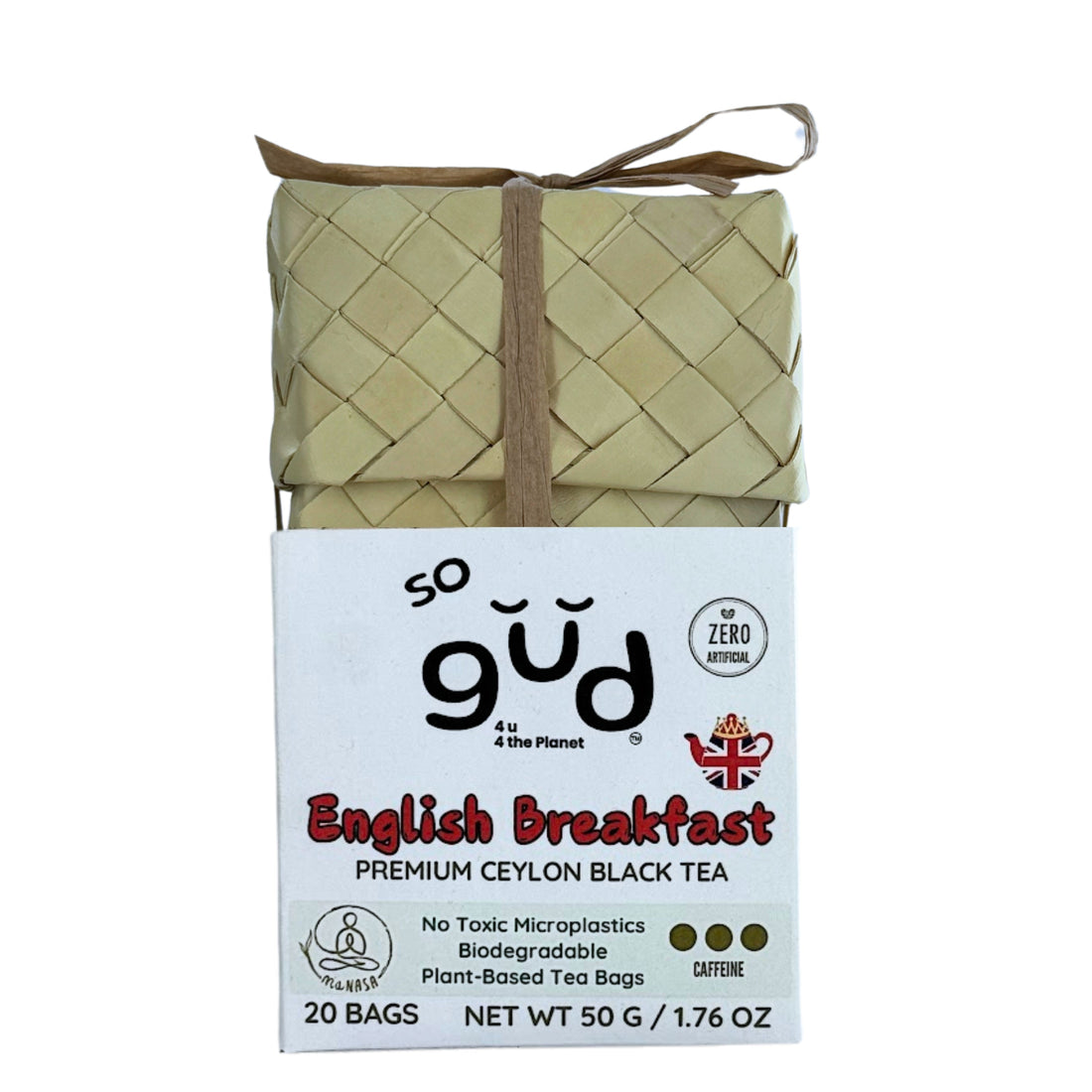 so gud English Breakfast Ceylon plastic-free tea bags