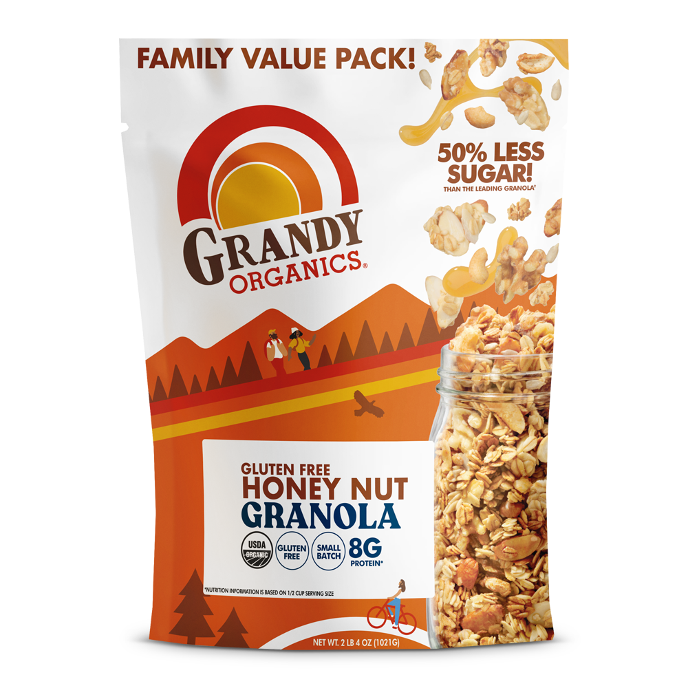 Gluten Free Honey Nut Granola from Grandy Organics, a gluten-free food gift