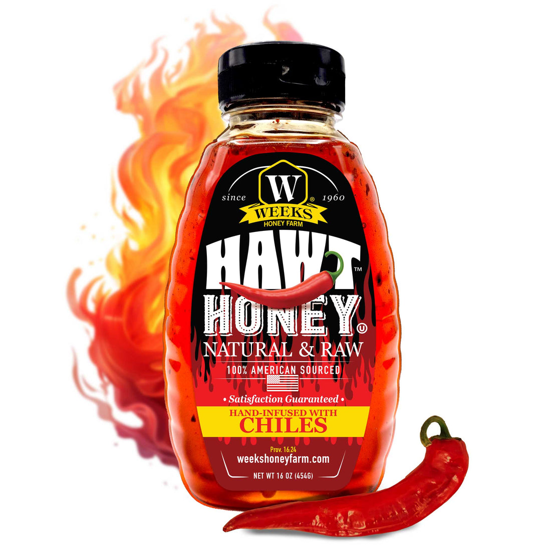 Week's Hawt Honey drizzled over a skillet of hot honey cornbread
