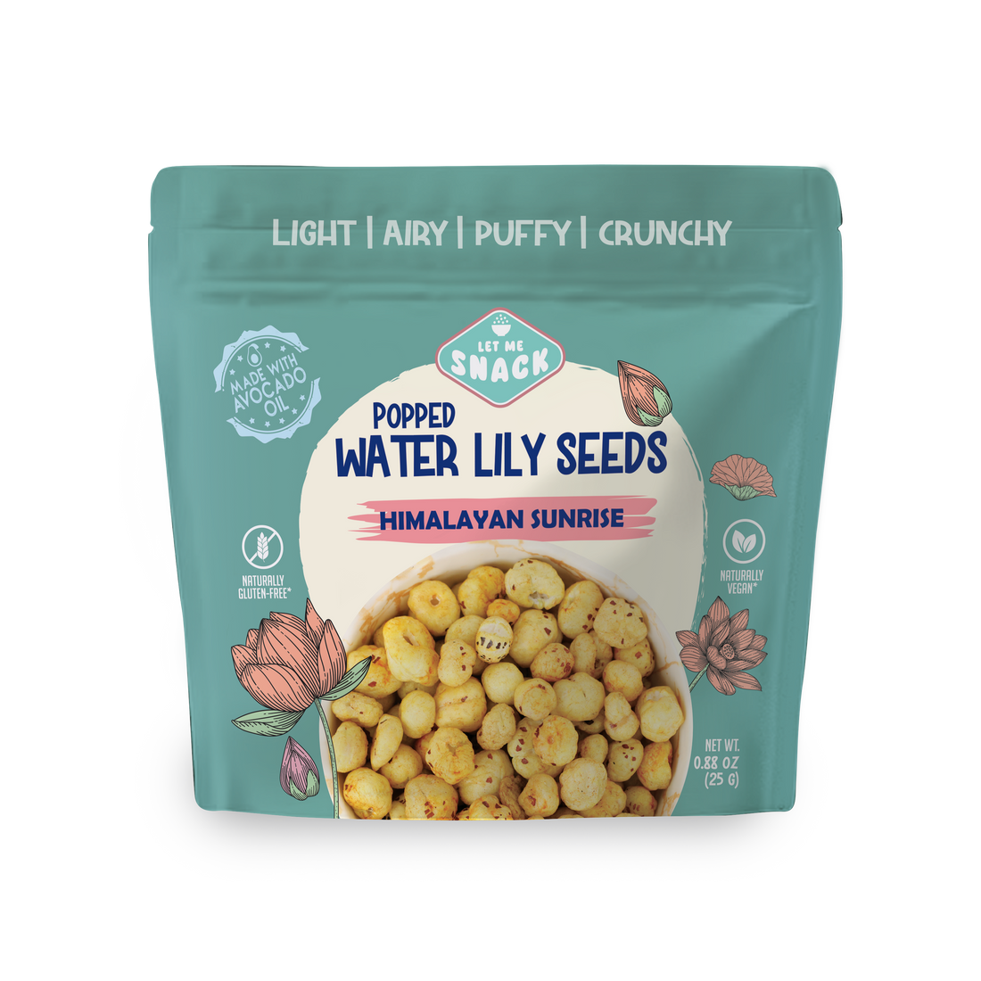 Let me snack popped water lily seed snacks