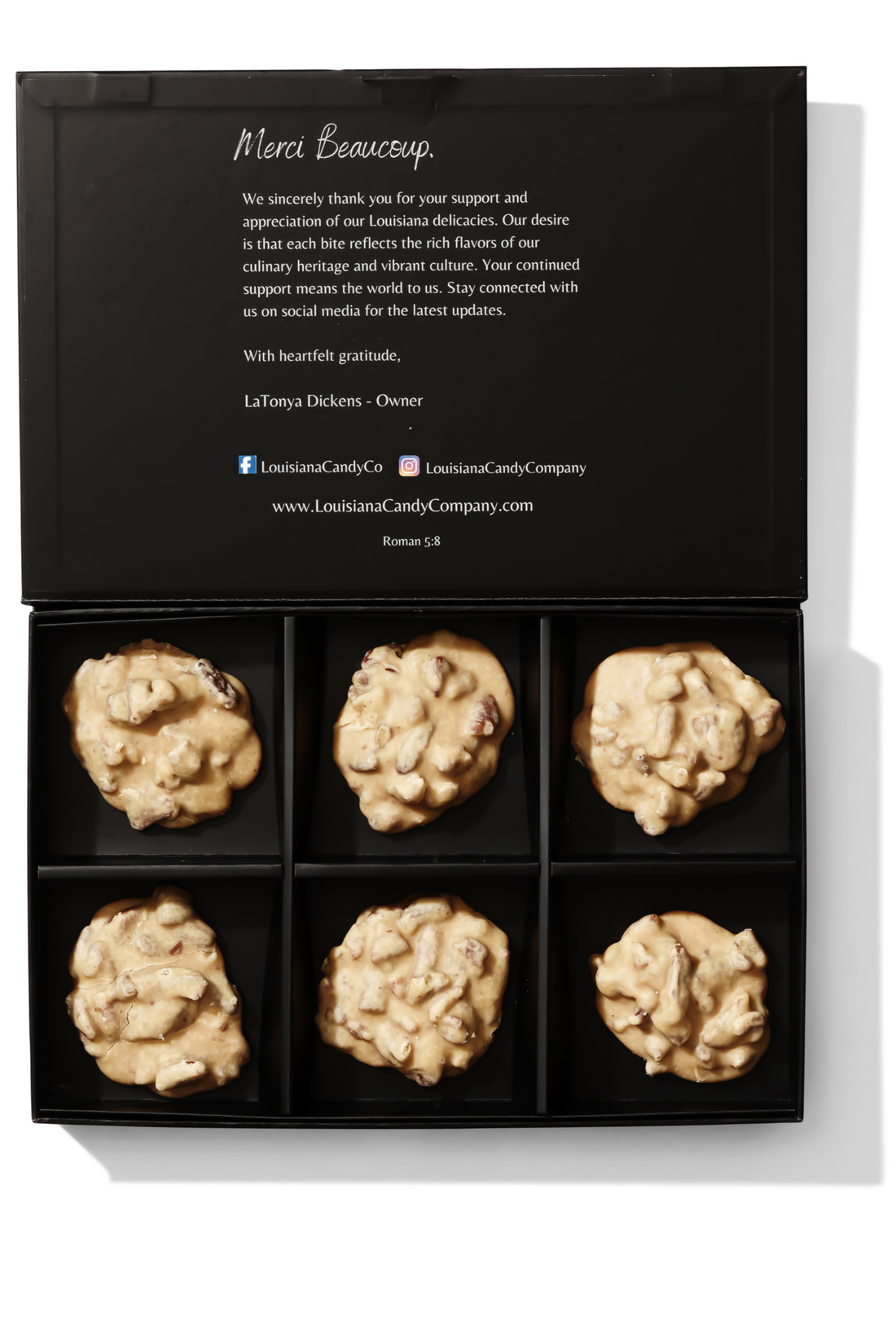 Louisiana Candy Company classic pecan pralines