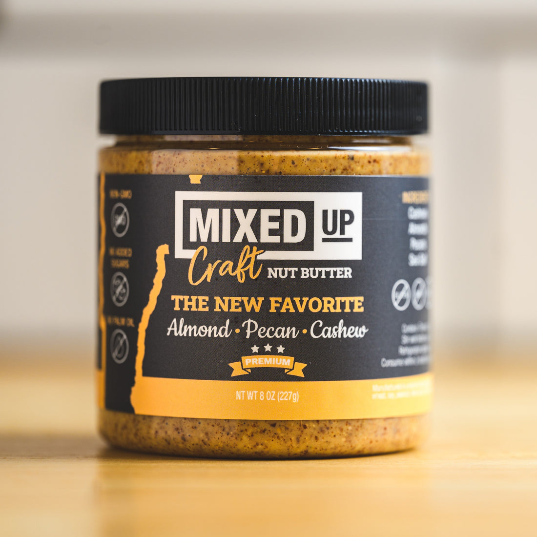 Mixed Up Foods The New Favorite blended nut butter jar